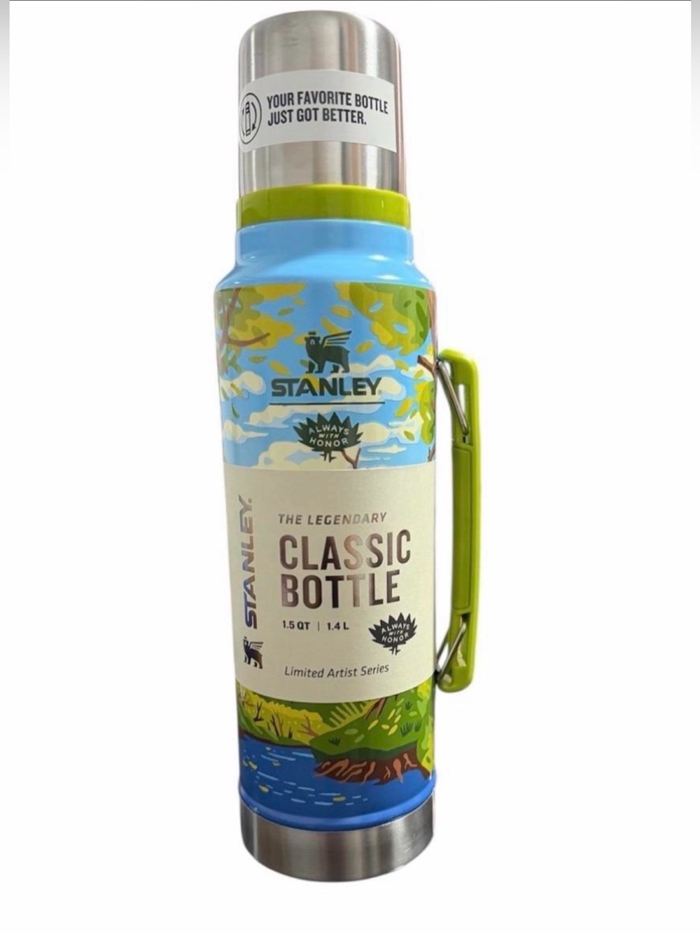 Stanley✨💙💚🌴🌴Blue Green Stainless Steel Classic Bottle